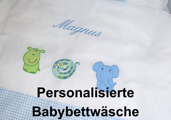 Personalisierte bettwasche